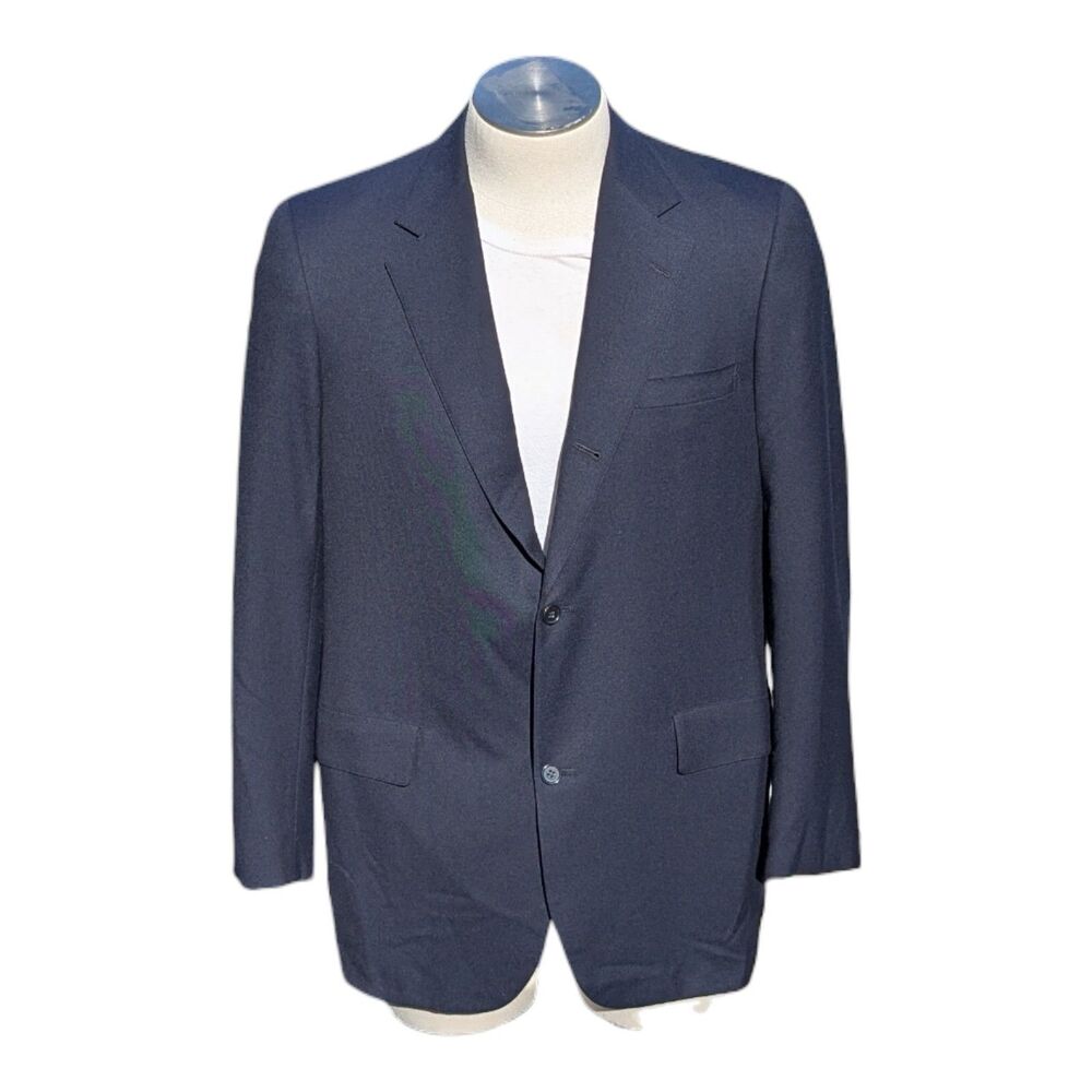 BROOKS BROTHERS Men's Navy Blue Blazer Sport Coat Jacket Size XL Vintage